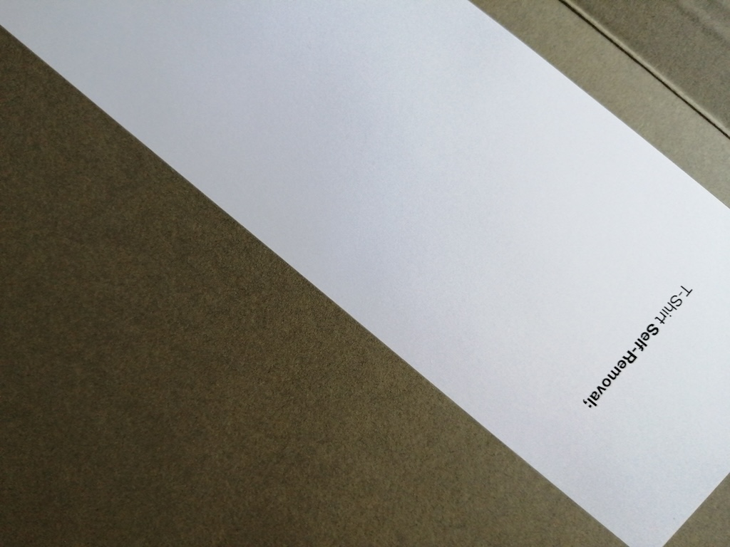 T-Shirt Self-Removal