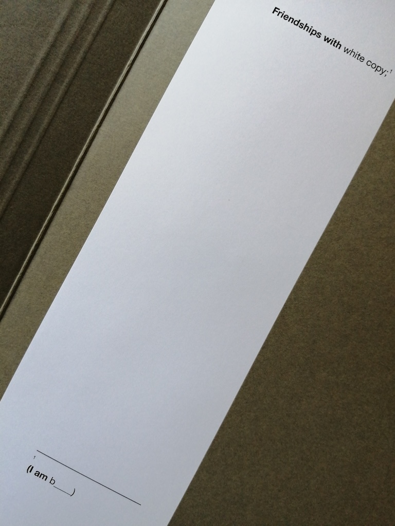 Friendship with white copy