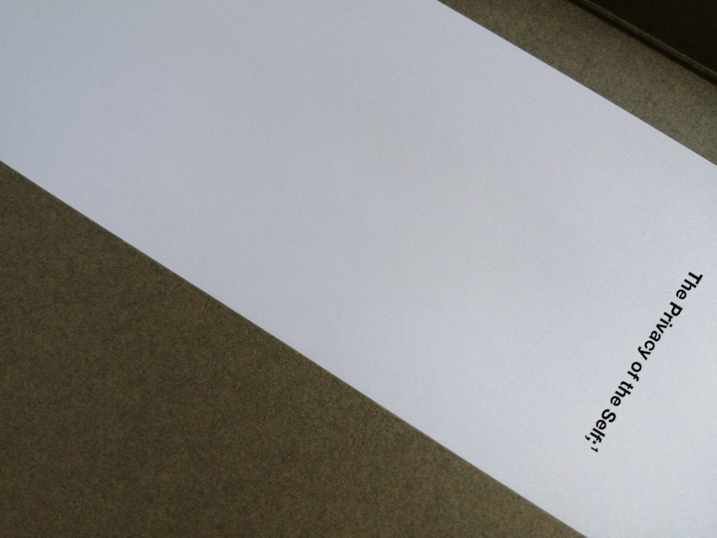 The Privacy of the Self